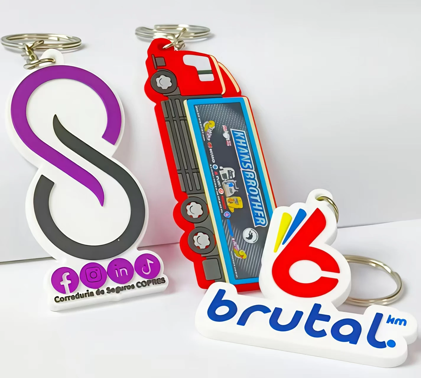 gantungan kunci karet custom logo perusahaan